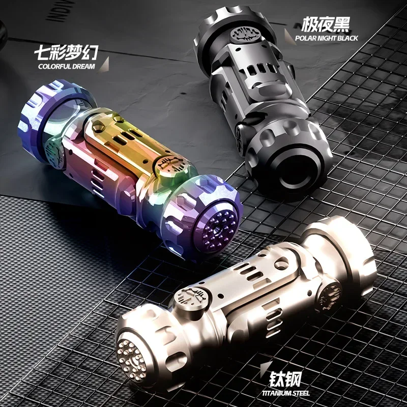 Miniature Pistol Toy Gun with Ejectable Grenade Stun Fidget Spinner Shells Stress Relief Finger Toys for Adults Kids Best Gifts