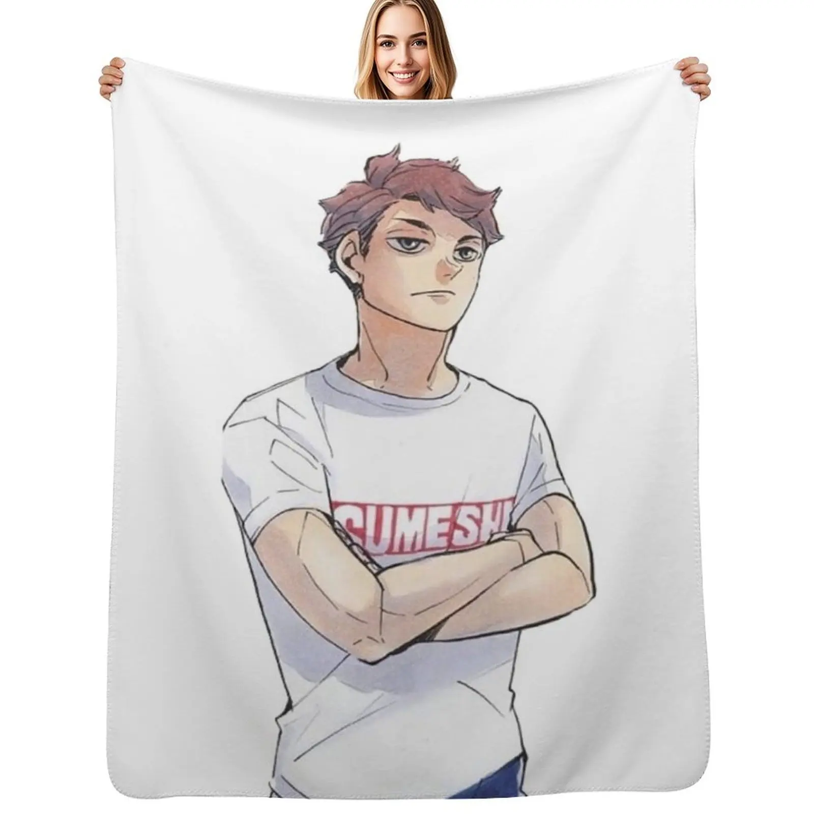 

oikawa sumeshi Throw Blanket Luxurious Soft Fuzzy Blanket for Sofa Bed