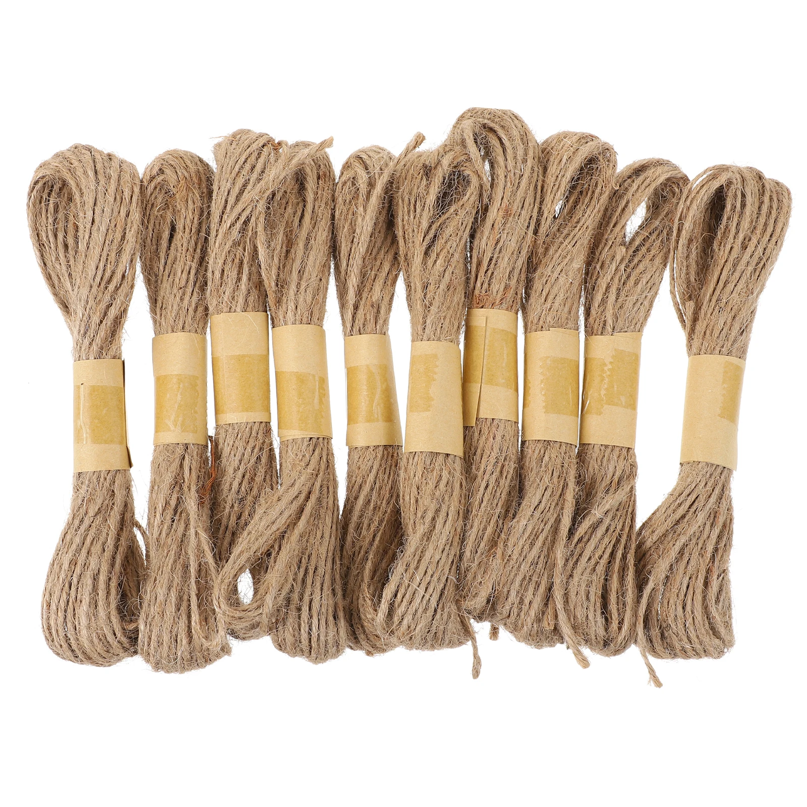 

10 Pcs Christmas Rope 10m Natural Jute Twine Photo Wall Gift Wrapping Vintage Craft Supplies Packaging Ribbon