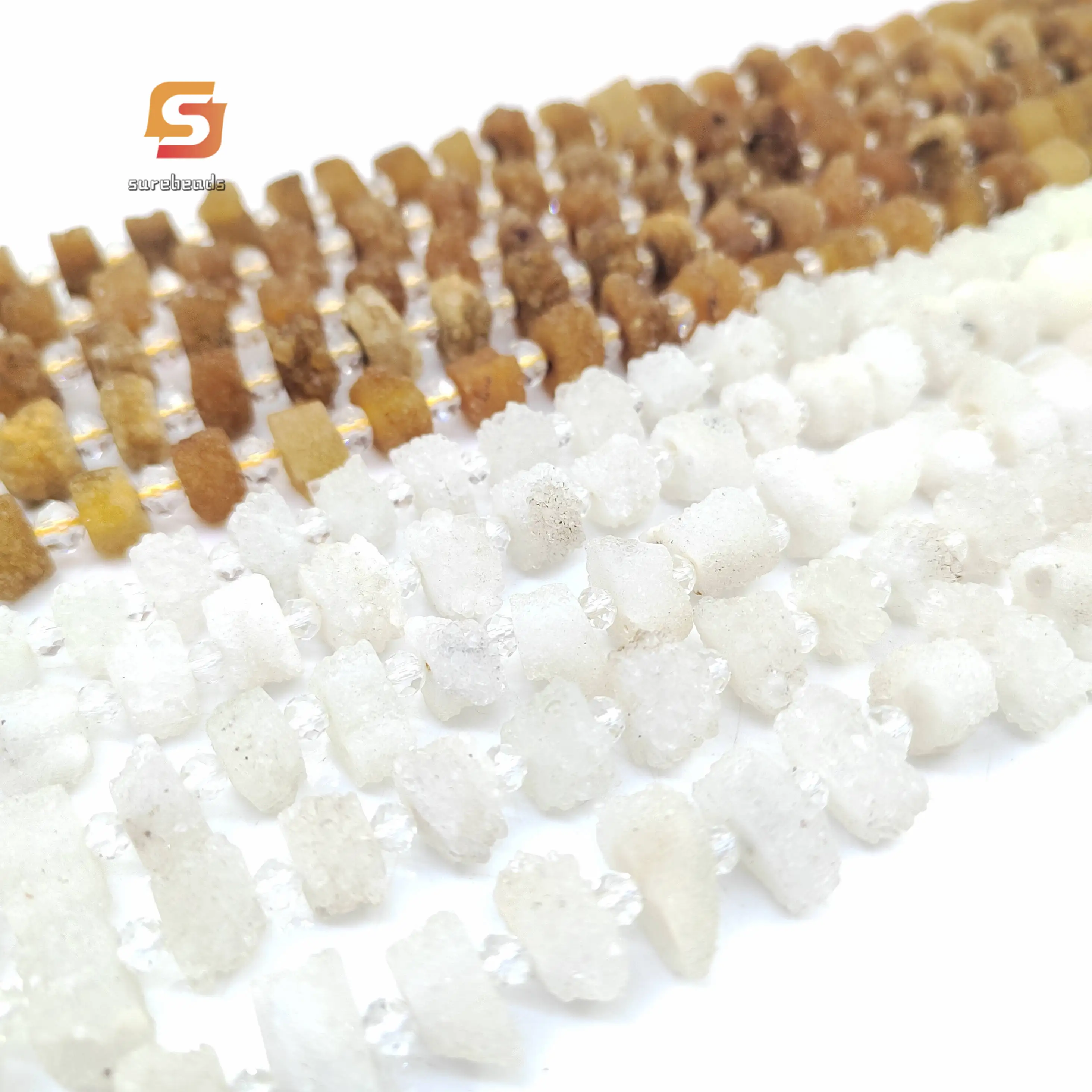 High Quality Quartz Druzy Drusy Loose Beads Bulk,15.5