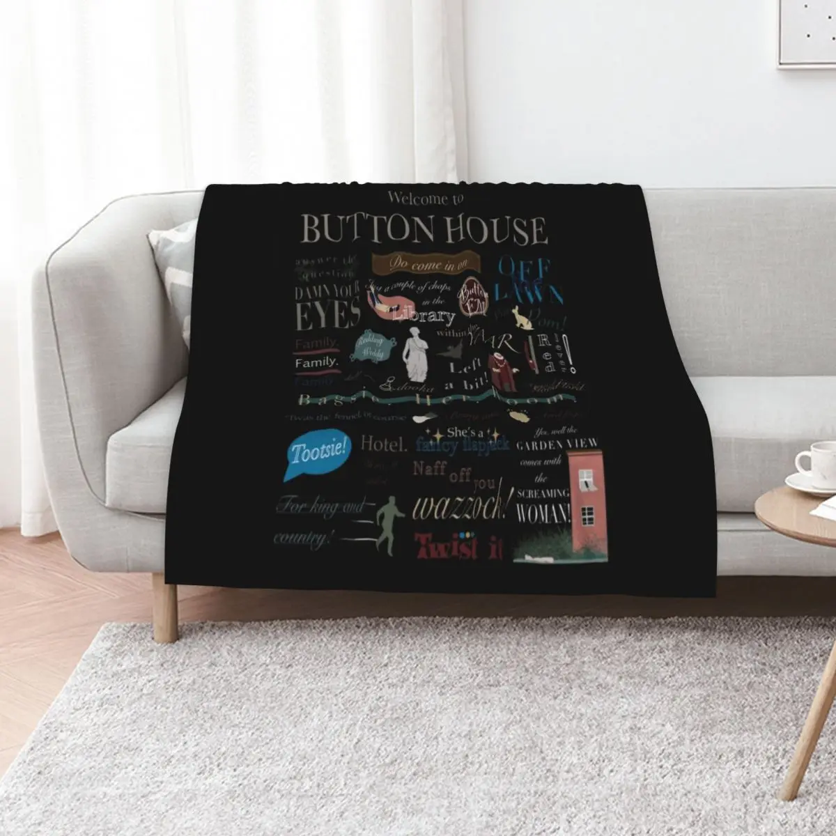 Ghosts (BBC) Quotes Classic . Throw Blanket Multi Purpose Soft Warm Blanket for Home Travel