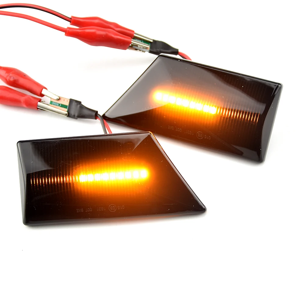 

For Opel Signum 2003-2008 Vectra C 2002-2008 Side Marker Fender Lamp Blinker Indicator 2pcs LED Dynamic Turn Signal Lights