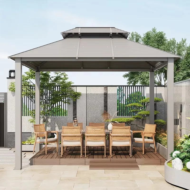 Four Corner Metal Gazebo Awning Design  izable 3x3 Foldable Canopy for Camping and Garden Activities Garden Gazebo