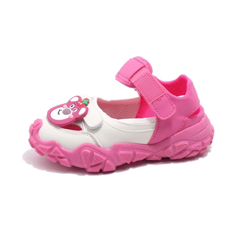 

Детские сандалии Strawberry Bear 2026, весенние дышащие спортивные кроссовки для бега, пляжная повседневная обувь для детей, новинка