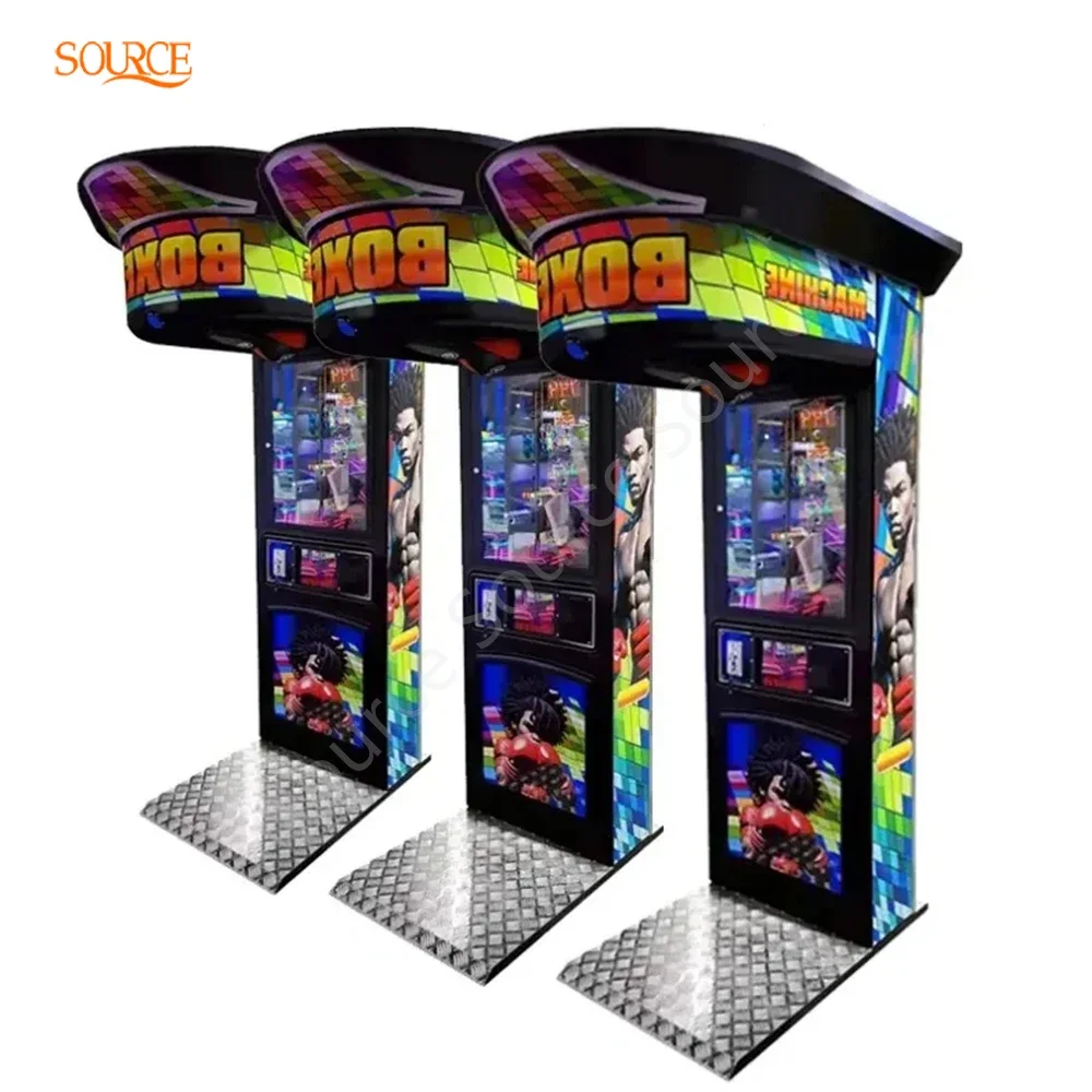 Coin-Operated Arcade Sport Boxing Game Machine Street Amusement Punch and Kick Combo for Game Centers and Rac