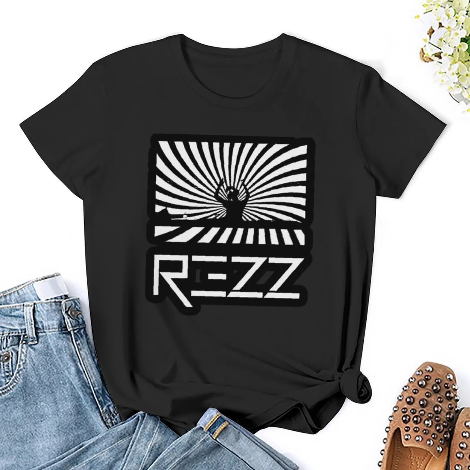 Футболка rezz band storx от rezz, одежда в стиле хиппи, корейская модная женская одежда, летний топ, футболки для тренировок для женщин