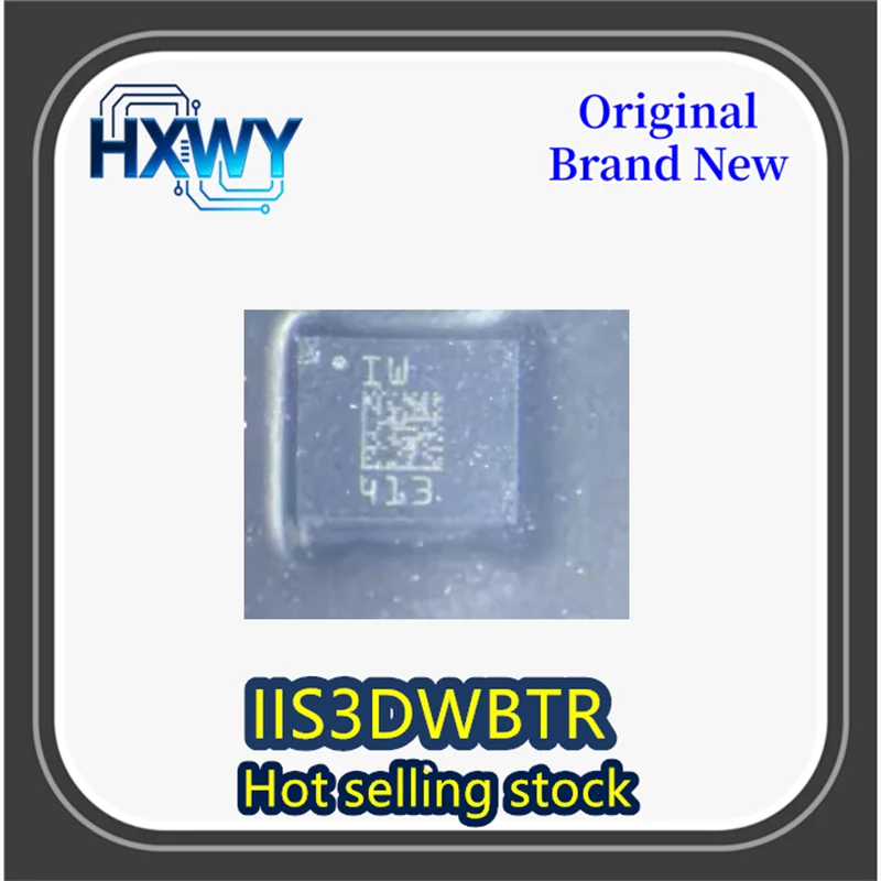 (1/10 piece) IIS3DWBTR IIS3DWB Silkscreen IW 1W LGA-14 Accelerometer Sensor Chip Brand New Original Order Now Ships Immediately
