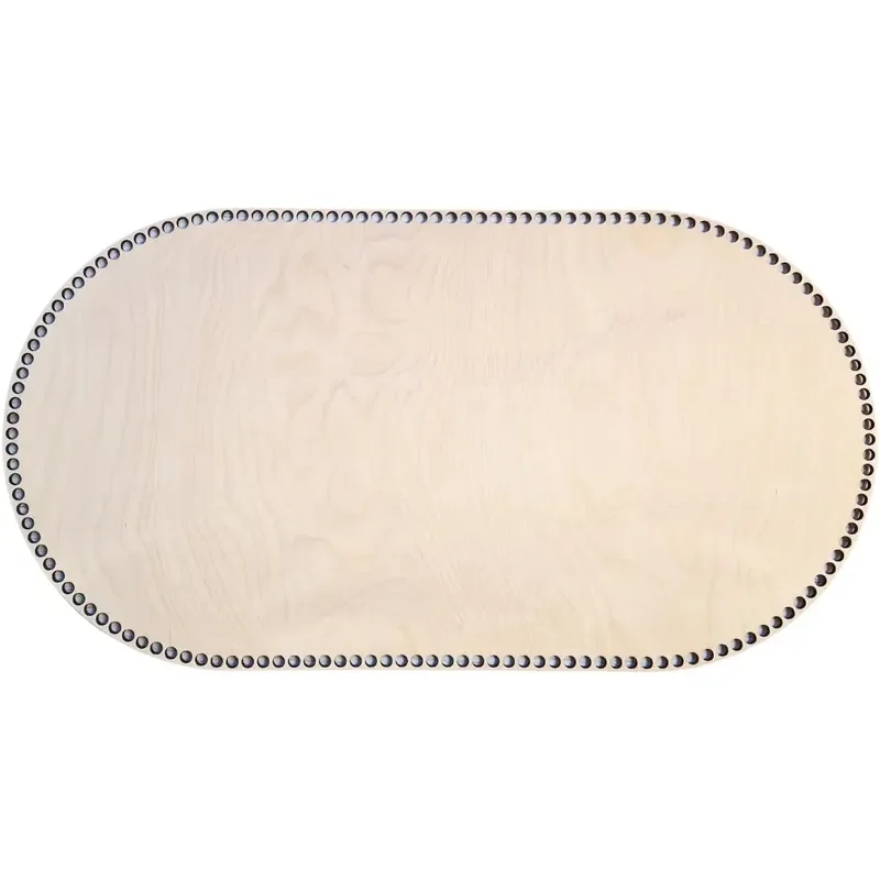 Large wooden crib base Wood bottom Oval base DIY baby basket Newborn crochet basket