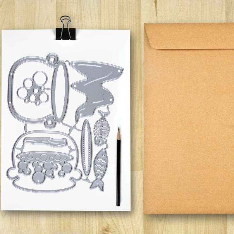 ฮาโลวีนหม้อ Shaker ตัดโลหะตาย Stencils สำหรับ DIY Scrapbooking Decor