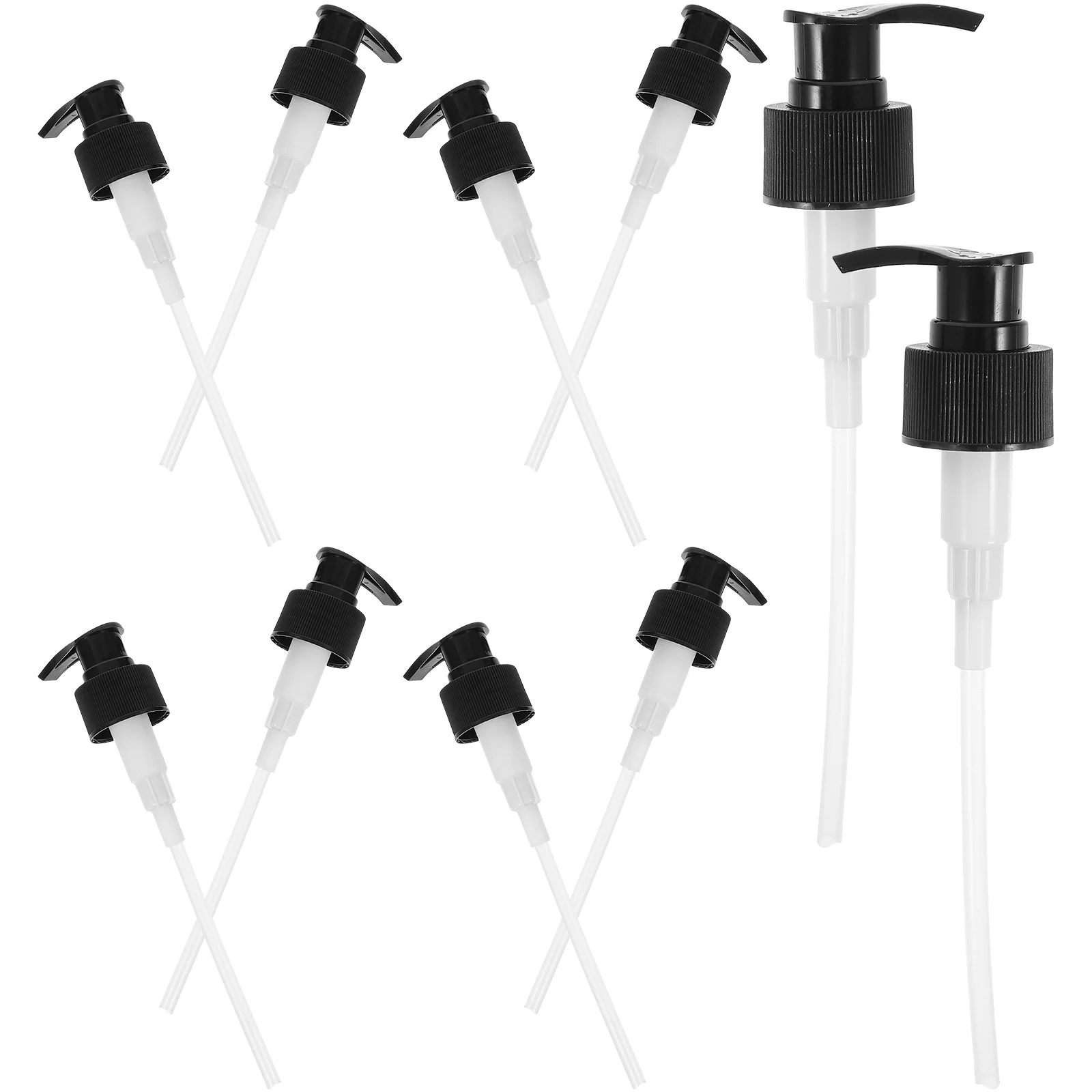 10 قطعة مضخة توزيع الغسول استبدال رأس المضخة العالمية لزجاجات شامبو الصابون سائل عالية اللزوجة 28 مللي متر أسود