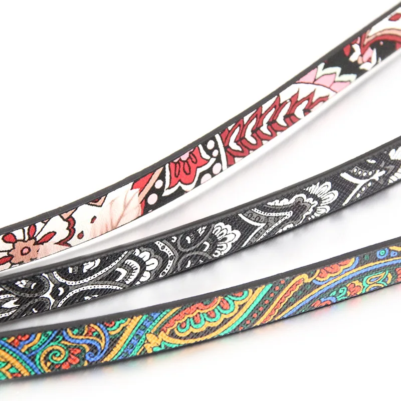Neue diffone 5 Farben 1 & 120cm Leder für Schmuck machen Feder muster heiß verkaufen DIY Armband Armbandjes Maken Großhandel