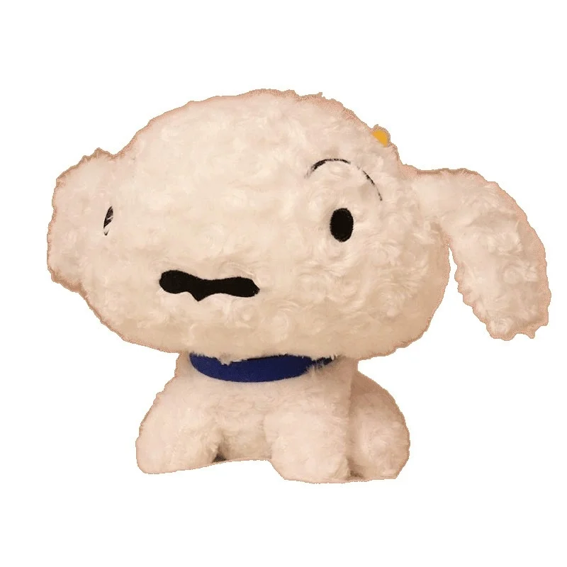 Muñeco de peluche de 35CM del anime Crayon Shin-chan, Shiro, muñeco para dormir, kawaii, relleno de algodón PP, decoración de habitación, regalos para días festivos