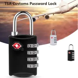 TSA Customs Password Lock Multi-purpose 4-digit Combination Lock  For Travel Luggage Suitcase Anti-Theft Code Padlock