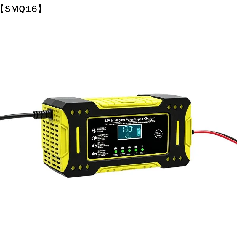 Charger Car And Motorcycle Battery Charging Unit Lead-Acid Battery Repair LCD Display 6A 12V Intelligent Car Battery【SMQ】