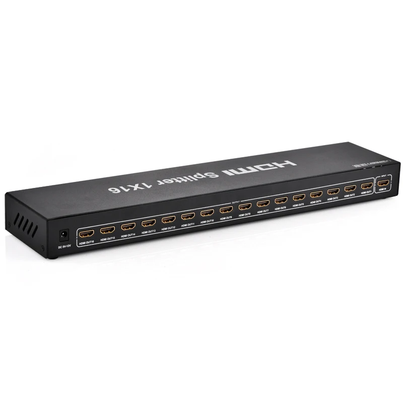 HDMI splitter: 1 in, 16 out, HD 1080P, 1 in, 16 out, splitter, support 3D