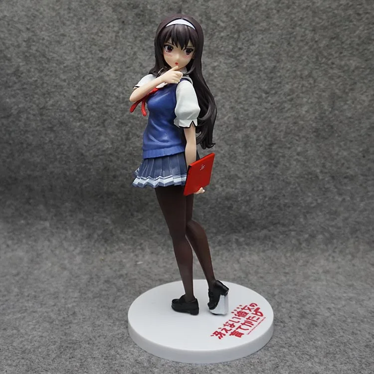 No box 20cm Japanese anime figure Kasumigaoka Utaha Student Style Model Doll PVC Action Figure