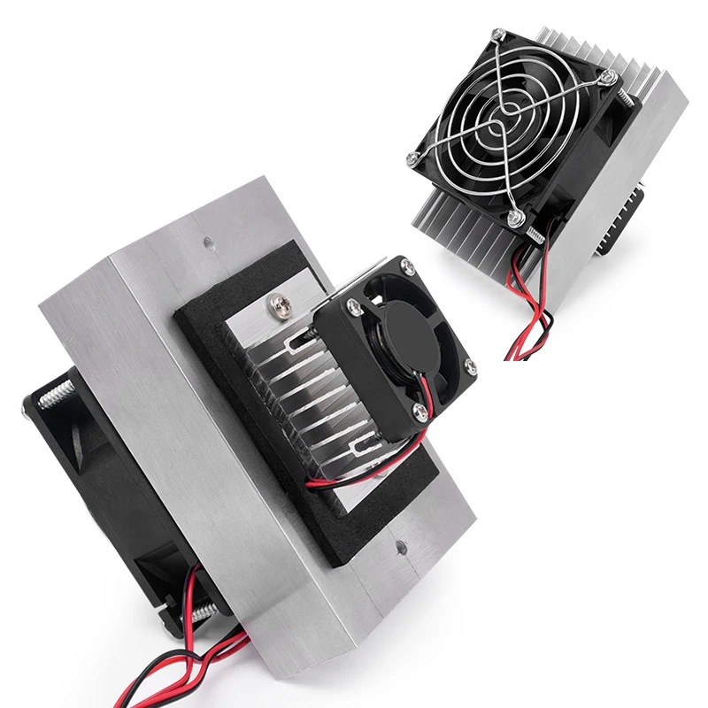 

Semiconductor Cooler DIY Peltier Cooler Kit 12V Semiconductor Cooler Peltier Cooling System Heatsink Module-hot parts