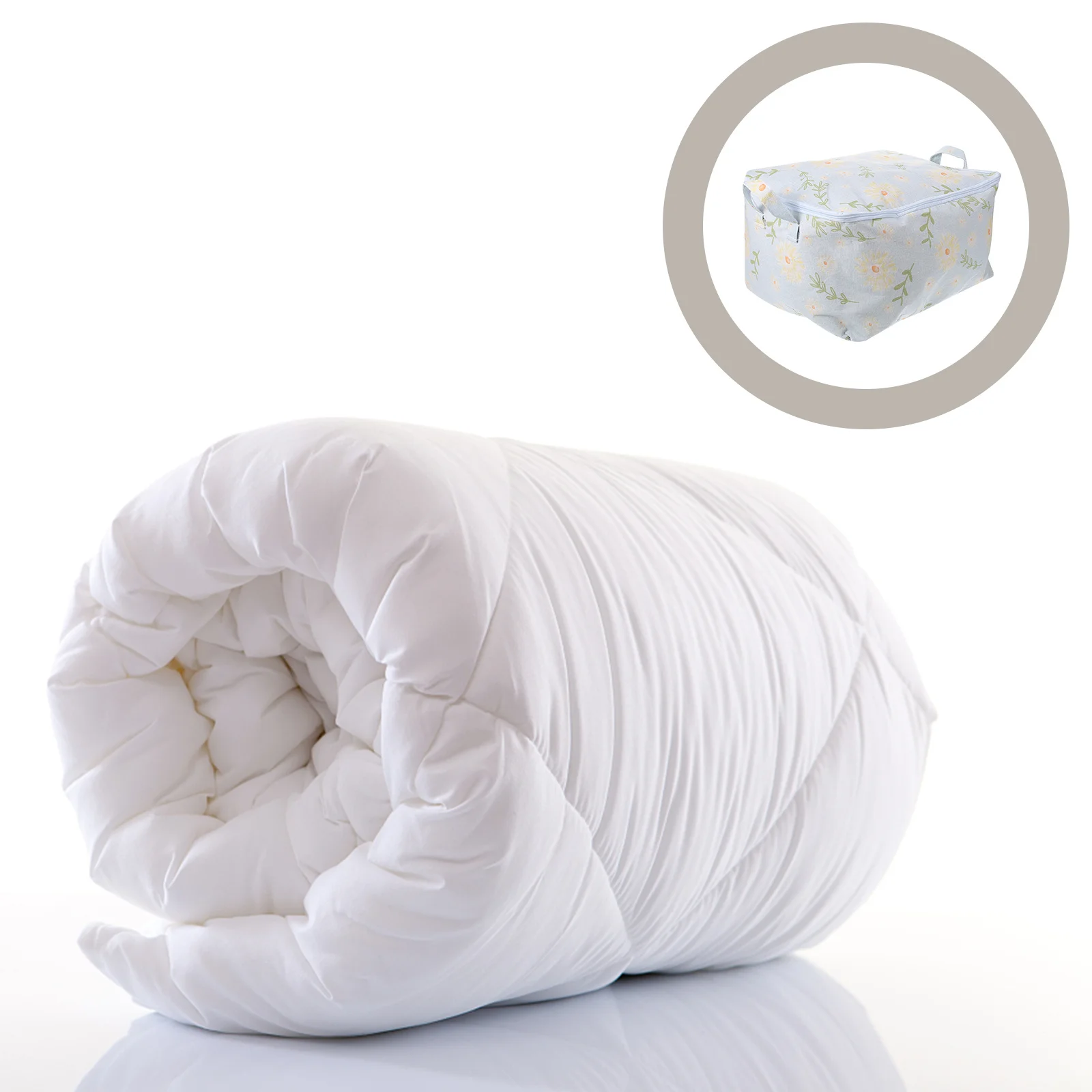 

Cotton Quilt Storage Bag Foldable Fabric Organizer for Blankets Clothing Sundries Home Travel Clothes Storage Boxes