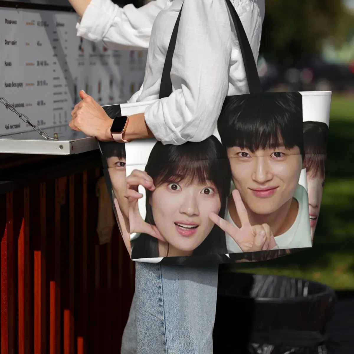 Lovely Runner Kdrama Fanart Beach Tote Bag Sport Gym Yoga Duffle Large Tote Bag Women Travel Bag Fitness bag