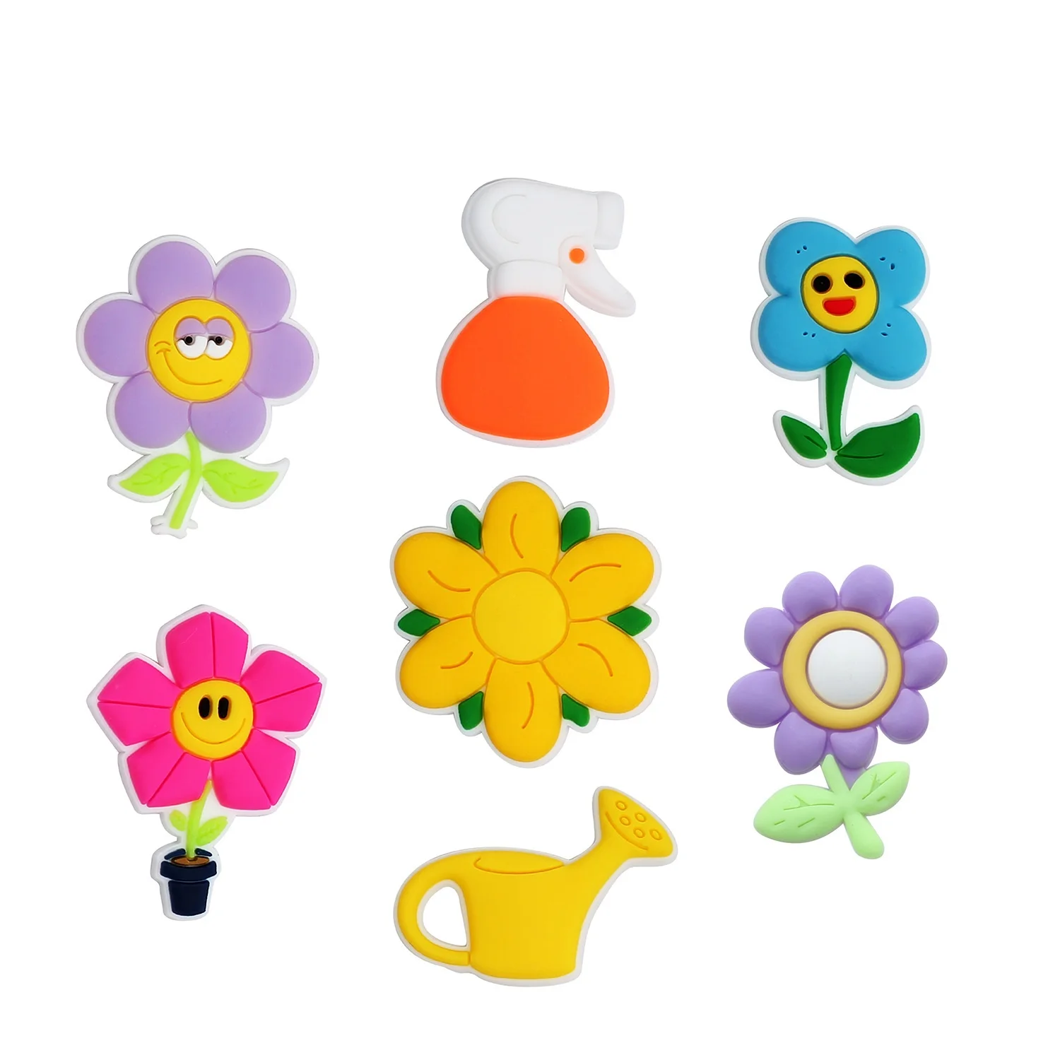 

10PCS Daisy Flowers Shoes Charms Croc Jeans Magic Shoes Decoration Buckle Little Sun flowerGarden Sandals Accessories Kids Gifts