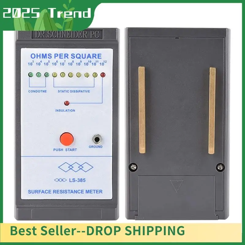 Ad33 quente LS-385 display led testador de resistência de superfície teste antiestático indução ohm medidores teste de resistência com indicação led