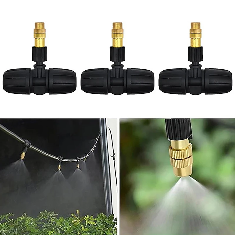 1PC Automatic Watering System Household Atomizing Nozzle Plant Spraying Spray Dust Reduction Gardening Watering Timer Nozzle