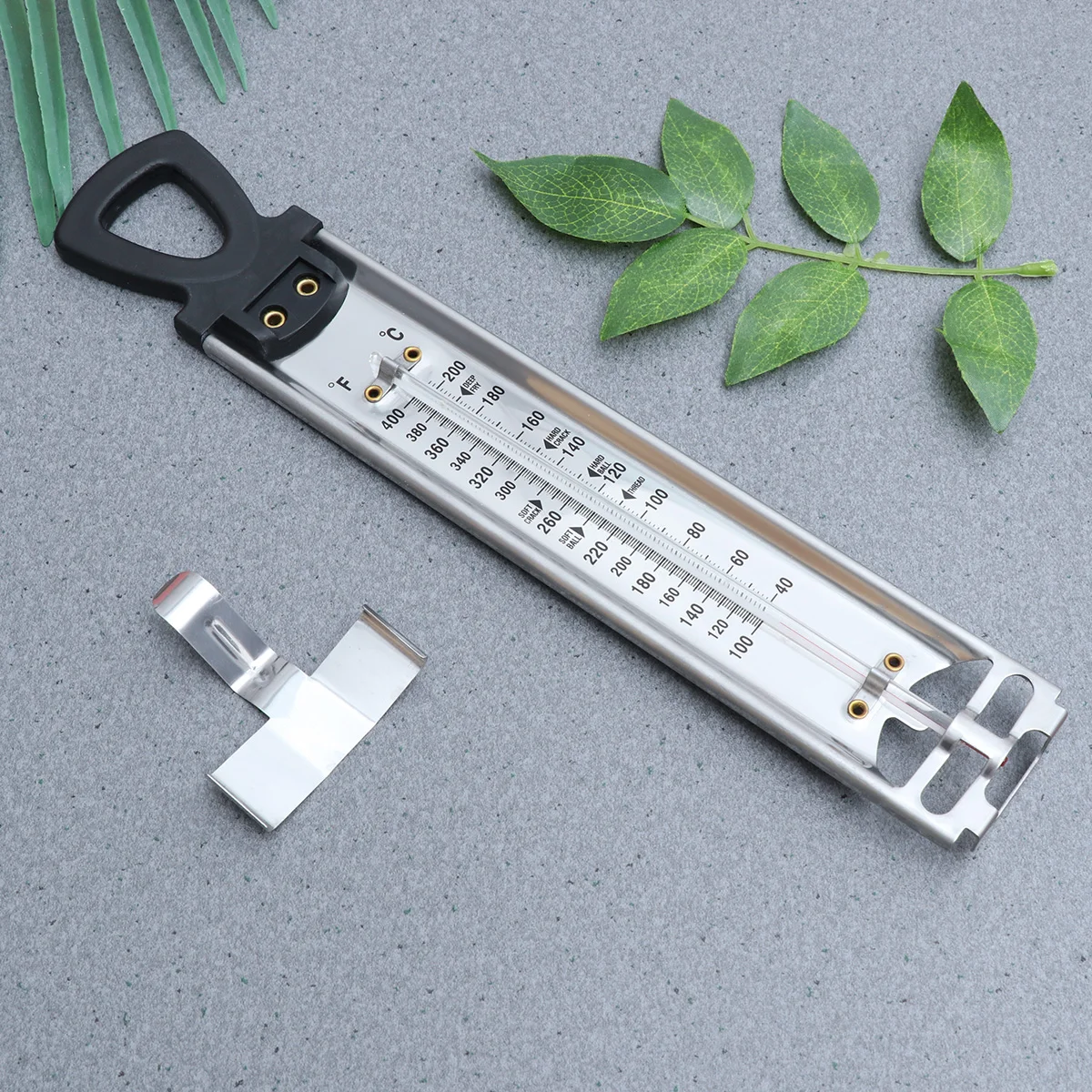 

2Pcs Convenient Hanging Jam Sugar Thermometer Dual Scale Cooking Temperature Household Gadget