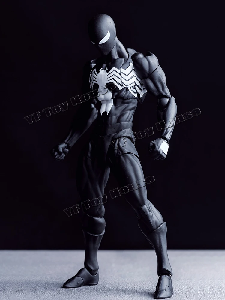 Mess Toys Facftory Figuur Zwart Pak Neighbor Symbiont Scarlet Spider Kaine Parker Zwart Rood Spider Action Figure Speelgoed Cadeau