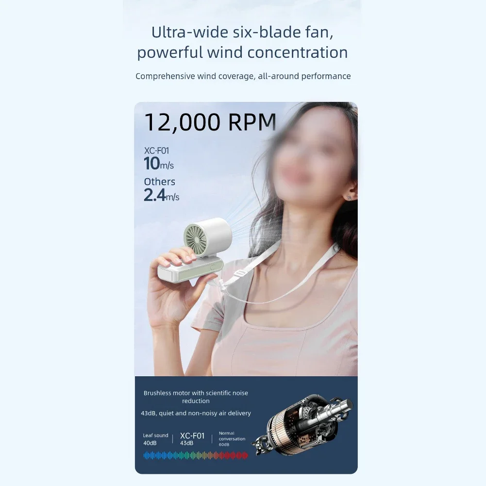 

Ручной турбовентилятор 170*60*59 мм, вентилятор с регулируемым углом, 135 регулируемый угол, емкость аккумулятора 6000 мАч, дизайн бесщеточного двигателя