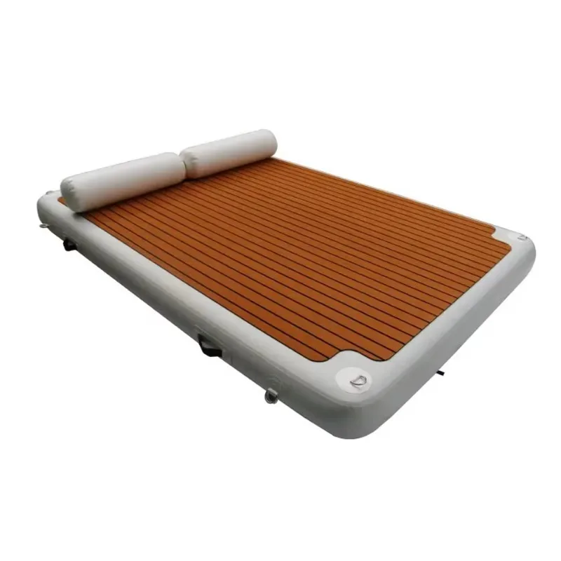 Size 8 x 6 ft Eco-friendly PVC Infla Floating Platform 100-500 kg Capacity Commercial Use OEM