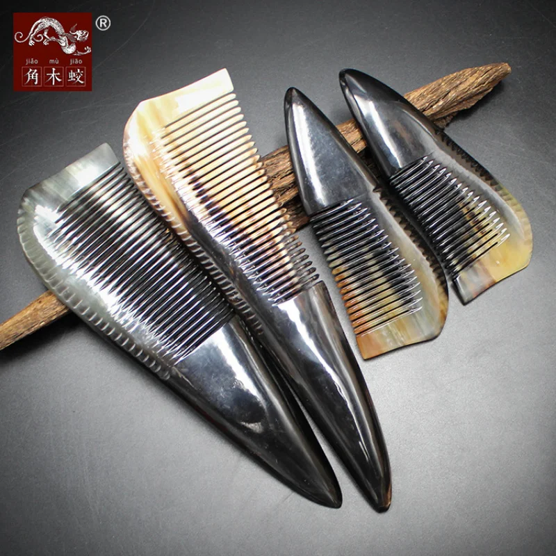 

made from yak horn, fine-tipped comb for massage and hair styling, finely crafted