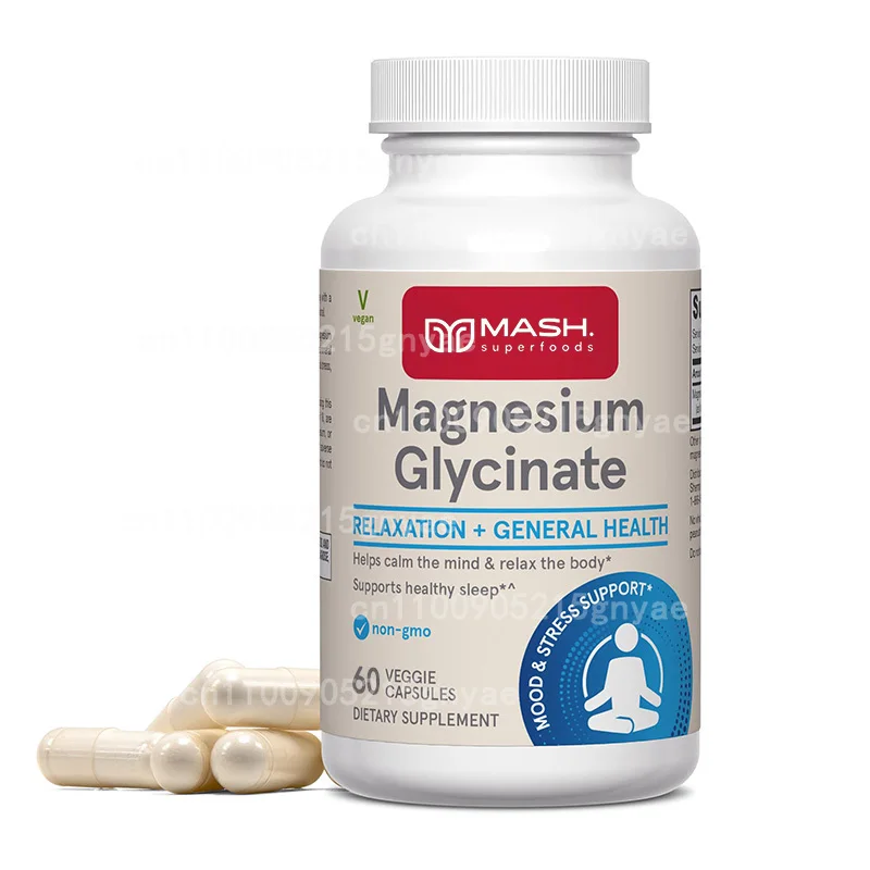 

Magnesium Capsules Magnesium Glycinate Capsules Supplement To Muscle, Nerve, Joint and Heart Health