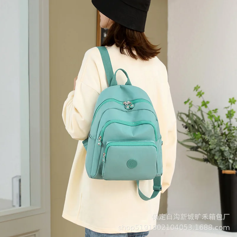 Bolso de hombro doble para mujer, mochila escolar de gran capacidad para estudiantes universitarios, mochila de viaje de nailon para ocio, 2022