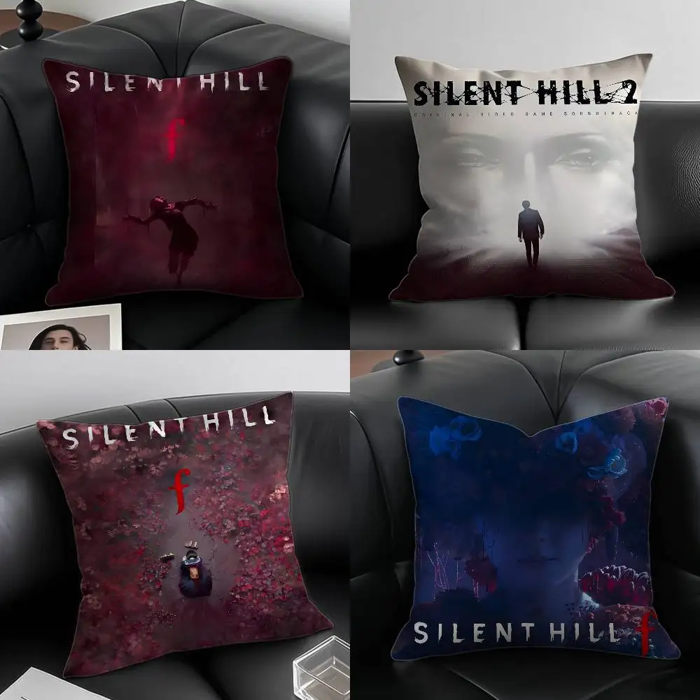 Honor Art S-Silent Hill F-MT Schöner Kissenbezug, Anti-Dustmite-Kissenbezug, unsichtbarer Reißverschluss, seidiges kurzes Plüsch-Sofakissen