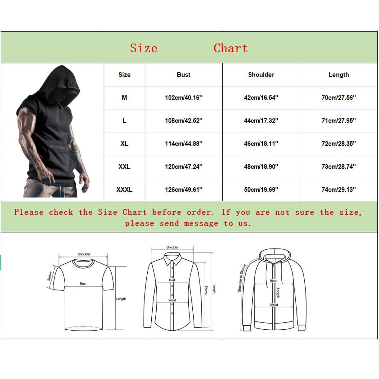 Summer Men Hooded Tank Top Solid Color Short Sleeve Vest Tops with Pocket O-neck Slim Fit Male Fitness Tank Vest Sports Tee Tops