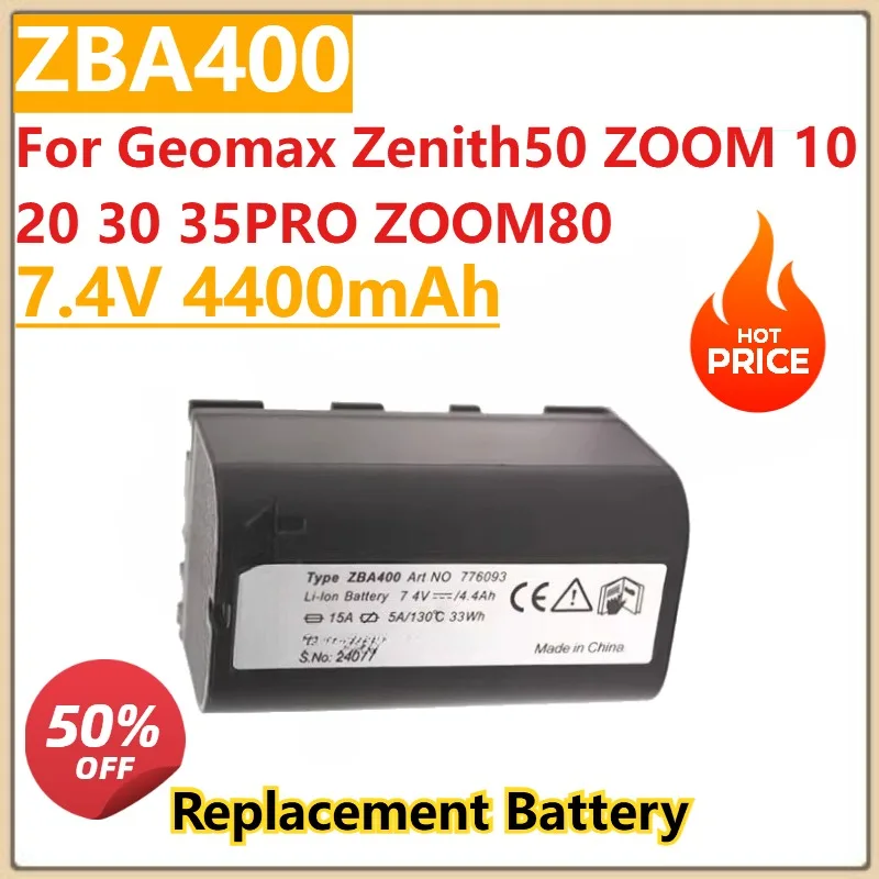 

7.4V 4400mAh Geomax ZBA400 Battery for Geomax Zenith50,ZOOM 10/20/30/35PRO ZOOM80 High Quality Brand New