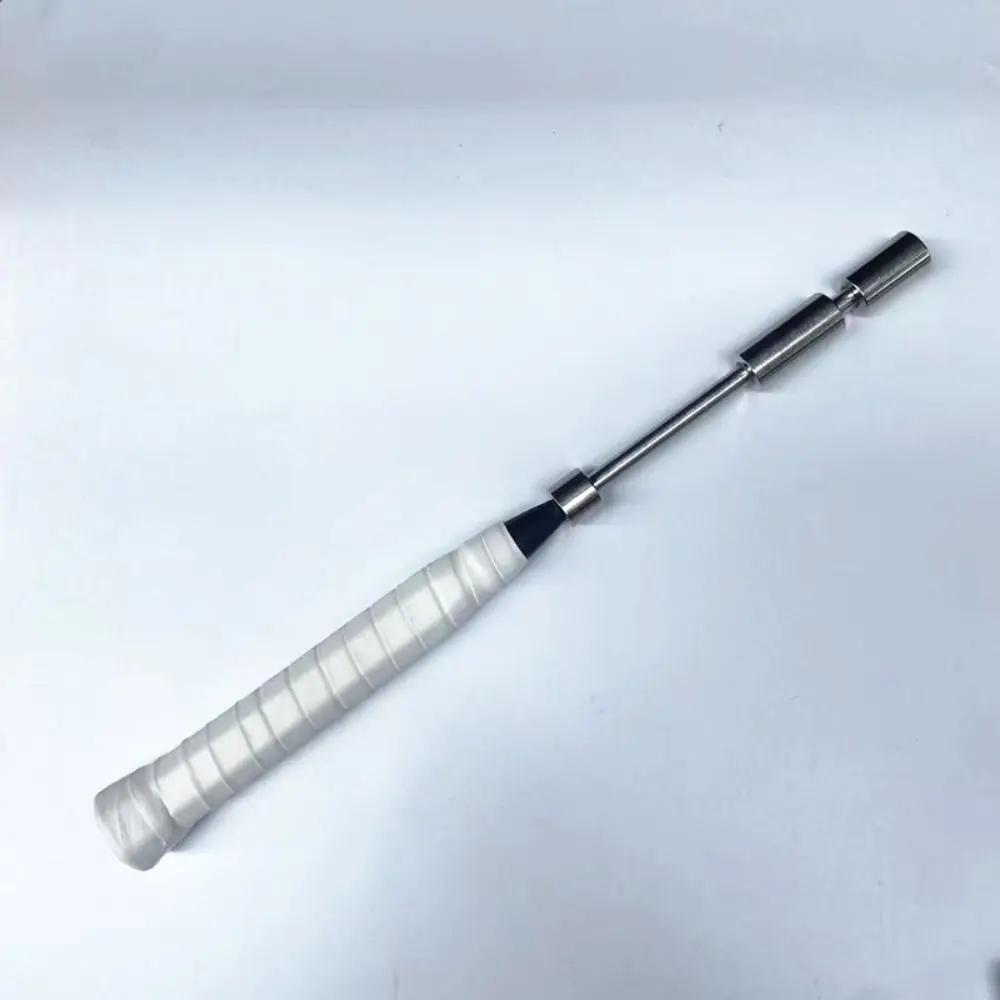 قابل للتعديل الوزن مضرب سوينغ المدرب الفولاذ المقاوم للصدأ القابل للإزالة كرة الريشة التدريب عصا سوينغ القطب إصبع المعصم