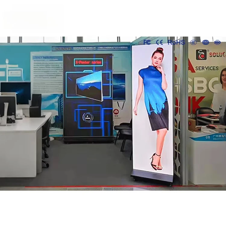 Indoor LED Poster Display P1.2 P1.8 P2 P2.5 Hoge Helderheid Wifi USB Besturing Reclame Winkel Mall Expositiestand LED Display