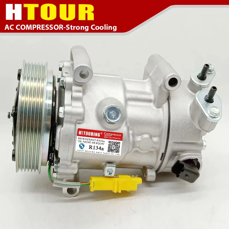 

SD6C12 AC Compressor for Peugeot 207 307 408 Citroen C2 C4 9671216280 9659875780 9651910980 9678656080 6453QK 6453QJ 6453WL