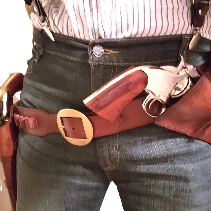 Fantasia de Arthur de Red Dead 2, Conjunto de Cinto de Cowboy Ocidental para Halloween