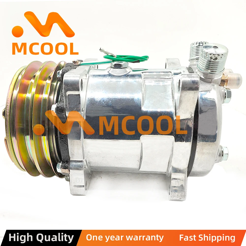 

New Air Conditioning AC Compressor 5H14 SD508 508 For Tractor Excavator Heavy Duty Truck 12V/24V 2PK V Blet Pulley