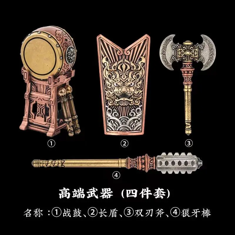 Universele compatibele onderdelen Wapens Apparatuur Kit Oud stoer karakter Delicate bouwstenen Metalen beeldje MOC Bricks Speelgoed