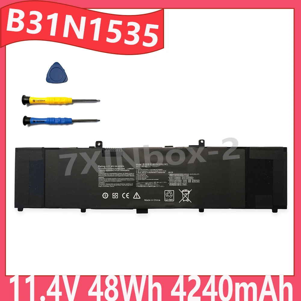 B31N1535 11.4V 48Wh 4240mAh OEM Laptop Battery For ASUS ZenBook UX310UA UX310UQ UX410 UX410U UX410UA UX410UQ U4000U U400UQ Serie