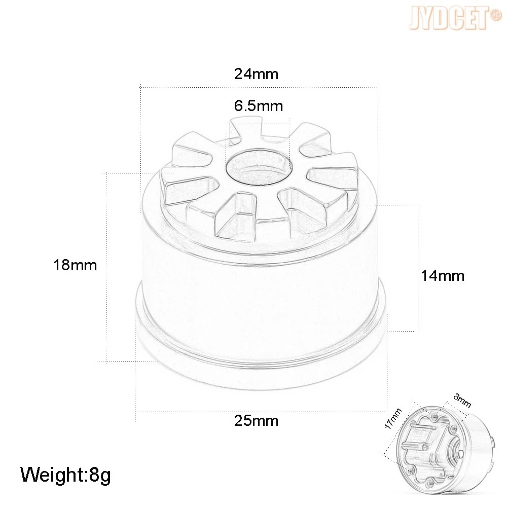 #5681 Aluminum Front or Rear Heavy Duty Differential Carrier Diff Case for RC Traxxas 1/10 Summit 56076-4