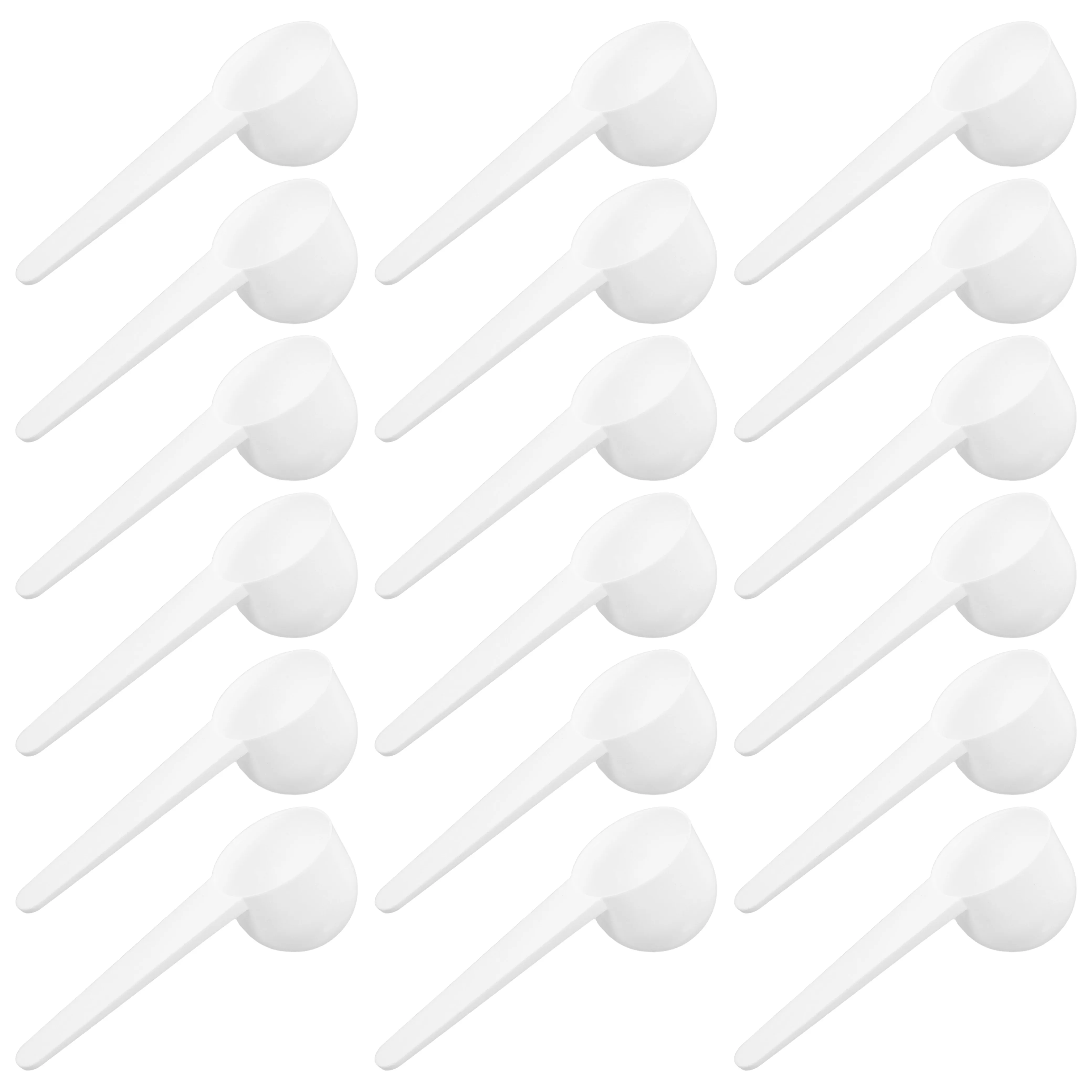 100Pcs Precision Measuring Scoop 10G Multipurpose Powder Spoon for Protein Coffee Milk Formula Baking Fitness Outdoor Travel