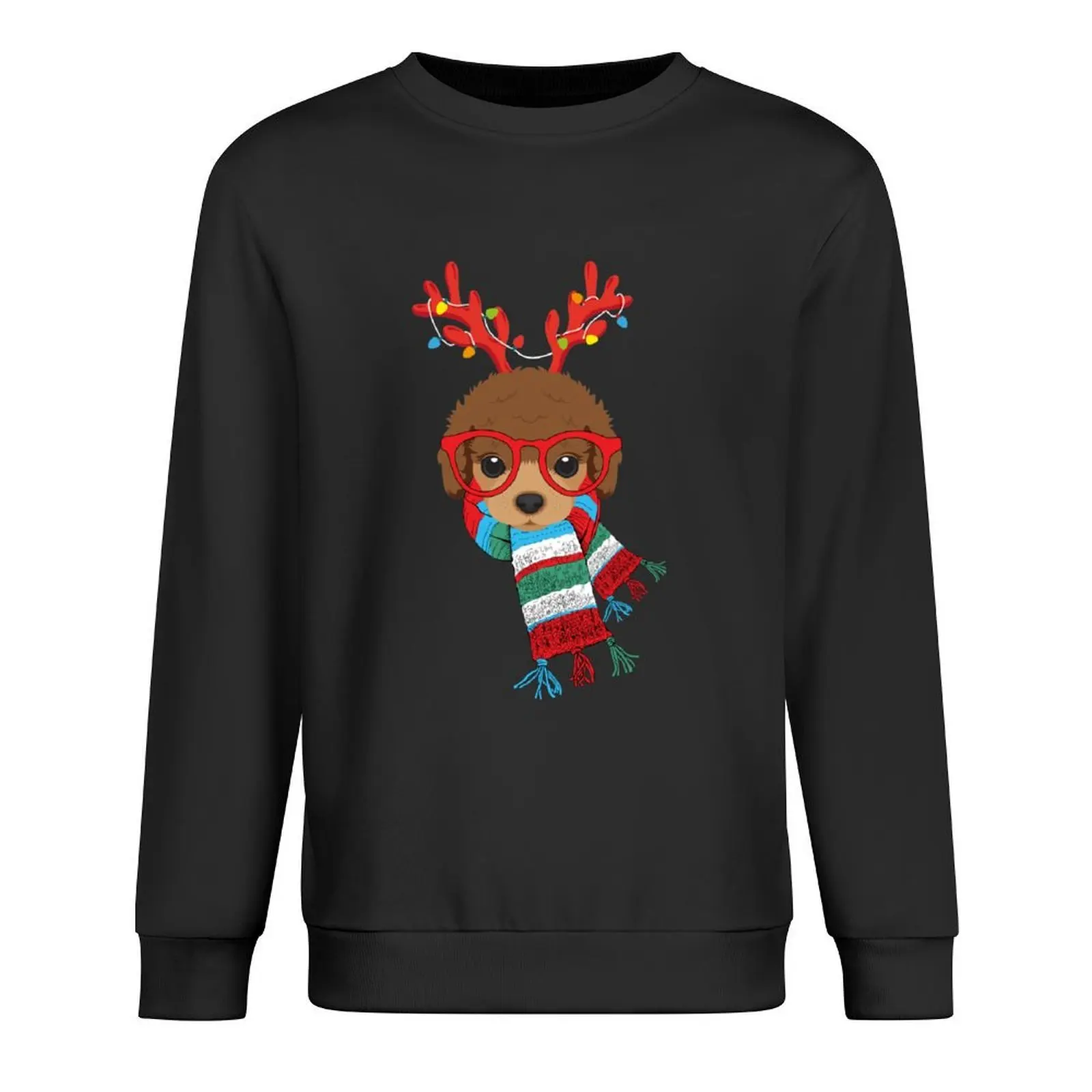 

Poodle Xmas Holidays Reindeer Christmas Lights Pullover tracksuit autumn new products mens clothing tracksuits autumn sweatshirt