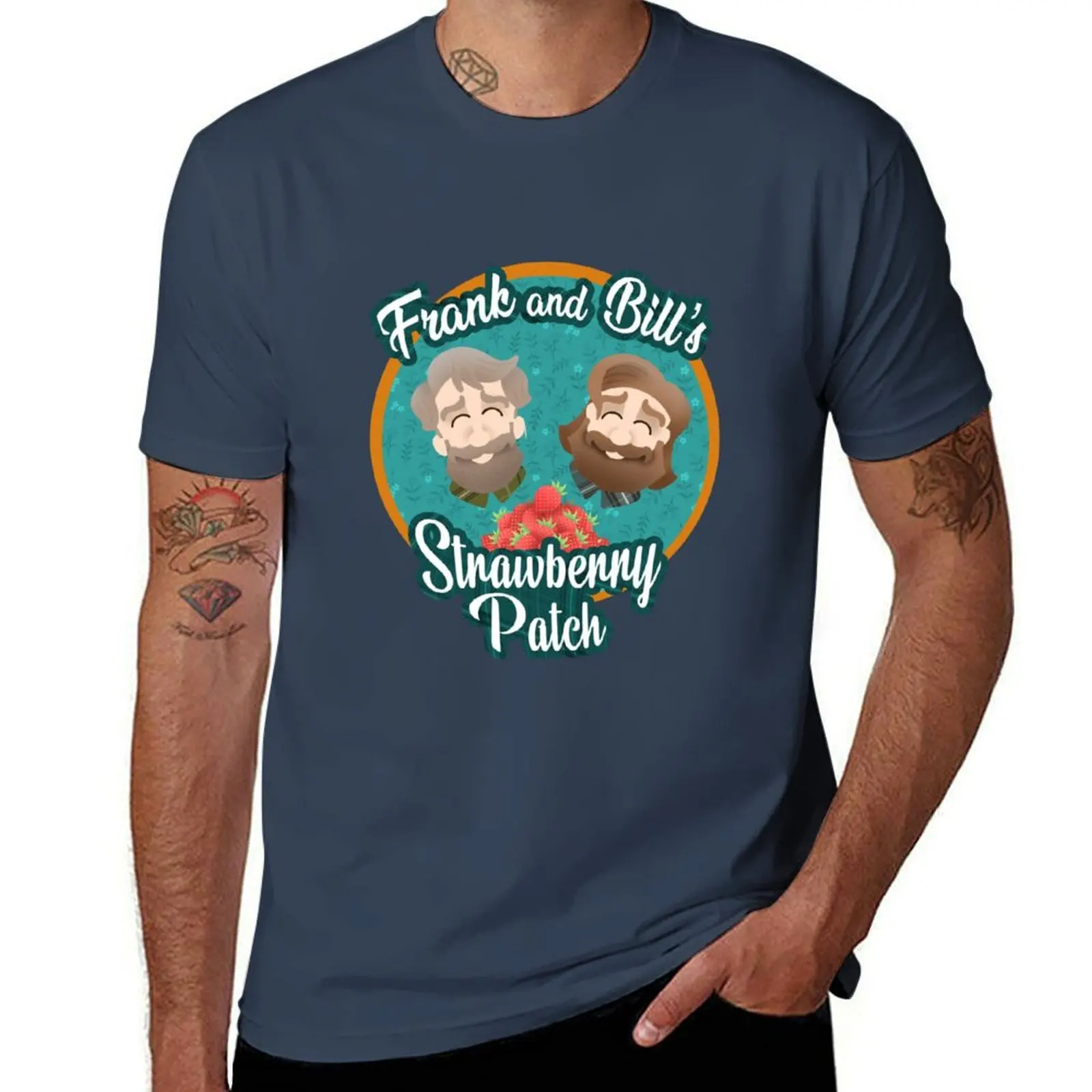 

Frank and Bill’s Strawberry Patch T-Shirt Blouse summer tops graphic t shirt vintage plain t shirts men