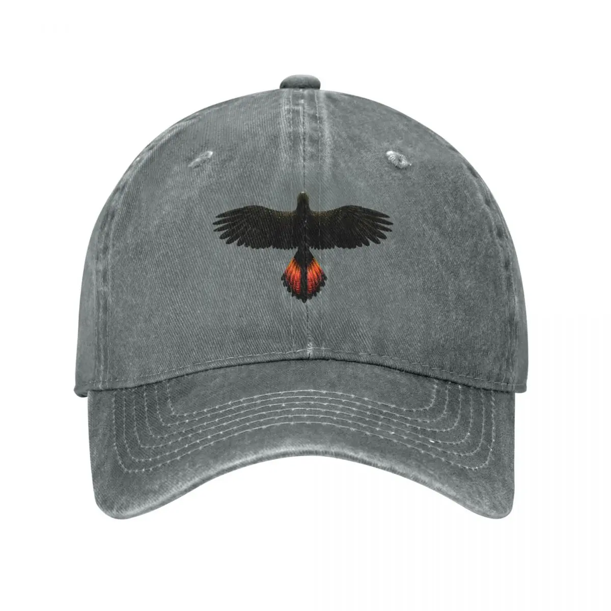 Red-Tailed Black Cockatoo - Australian Bird Baseball Cap Streetwear Hat Man For The Sun Trucker Cap custom Hat Man Women's