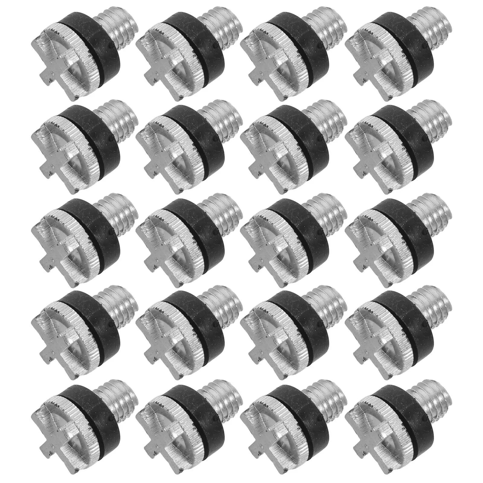 

20Pcs Aluminum Drum Vent Screw Cap Leakproof Oil Barrel Vent Fitting for Industrial Tank Pressure Regulation Sealing