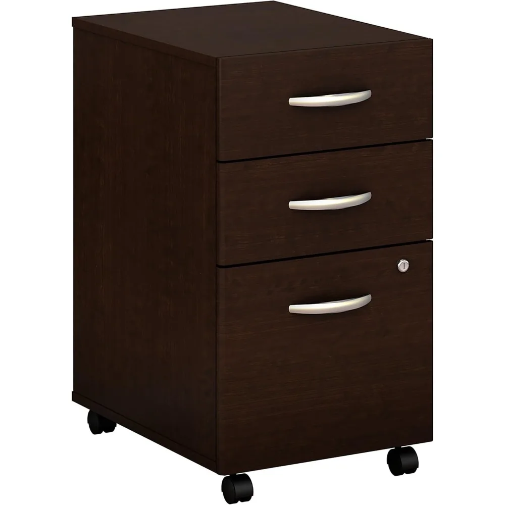 Bush Business Furniture Office Drawer - Series C Mobile Under Desk Cabinet Arrives Fully Assembled | Stylish 3 Drawer File